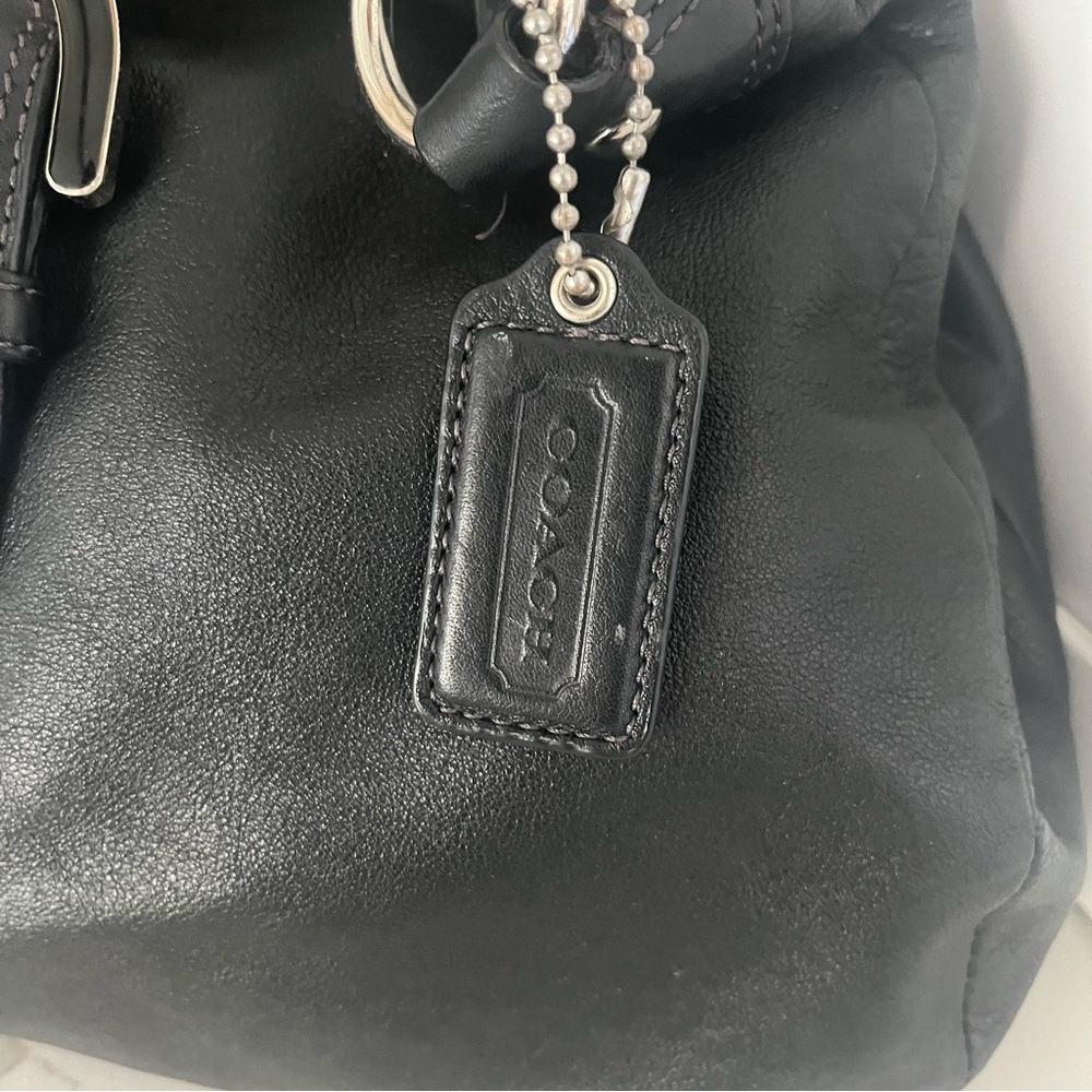 Coach, Vintage Black Leather Hobo Bag Y2K Soho Style Slouchy Shoulder Bag EUC - Picture 9 of 16